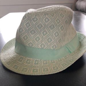 Teal fedora